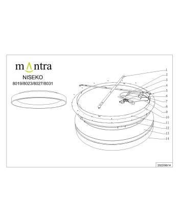 ***OFER/DES*** NISEKO * PLAFÓN REDONDO LED 78 CM - 3000K - ORO